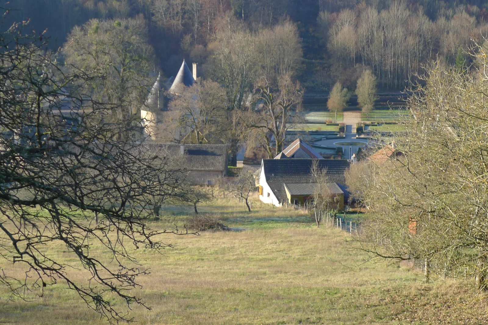 Vue sur le village de Bussy-le-Grand